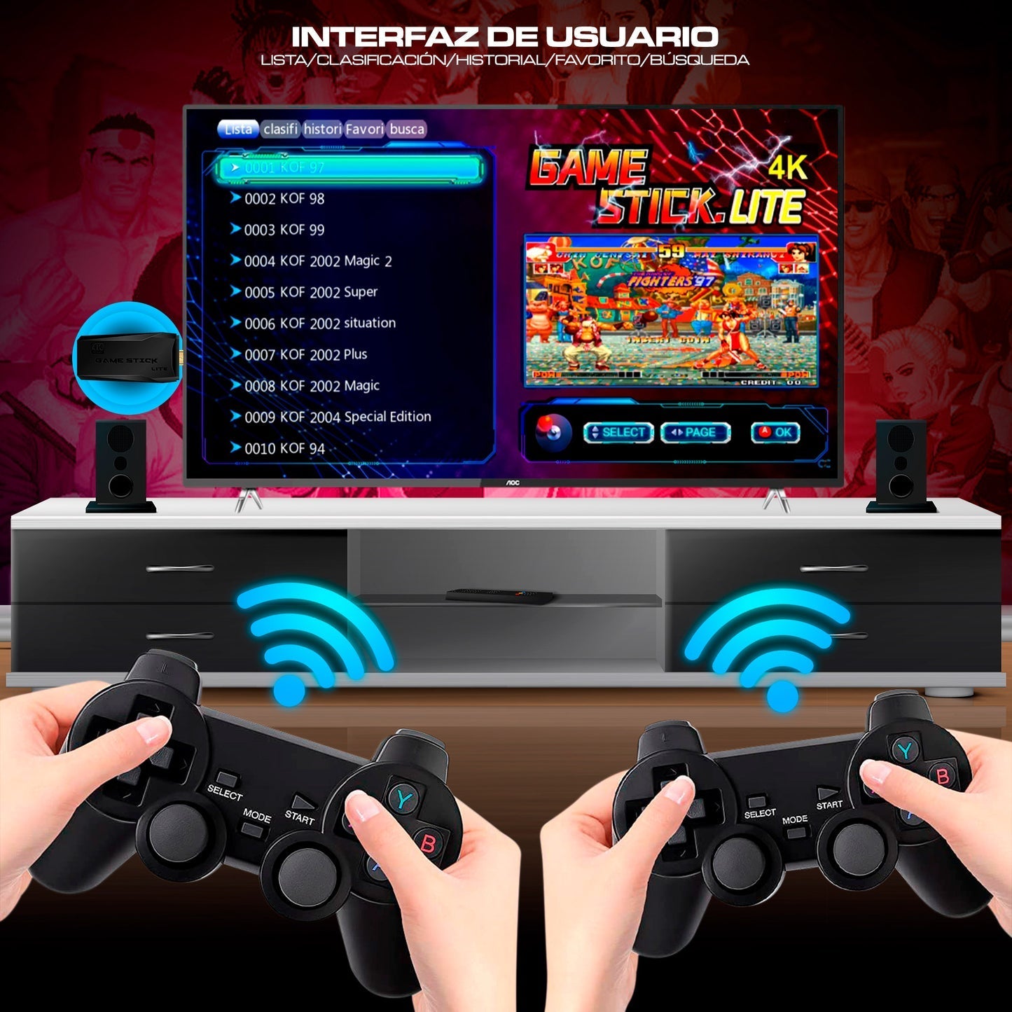 4K Game Stick Lite ¡Diez consolas en una!