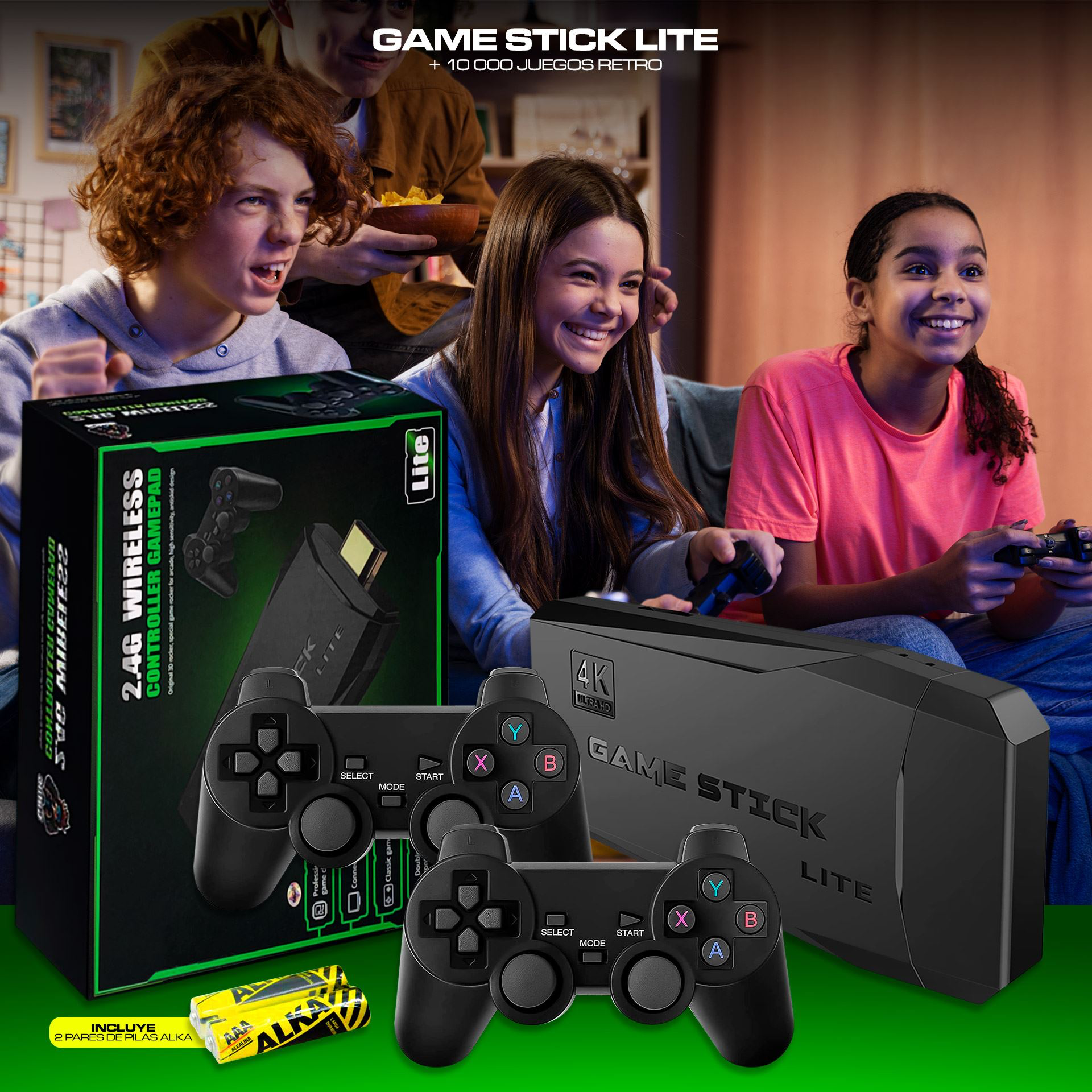 4K Game Stick Lite ¡Diez consolas en una!