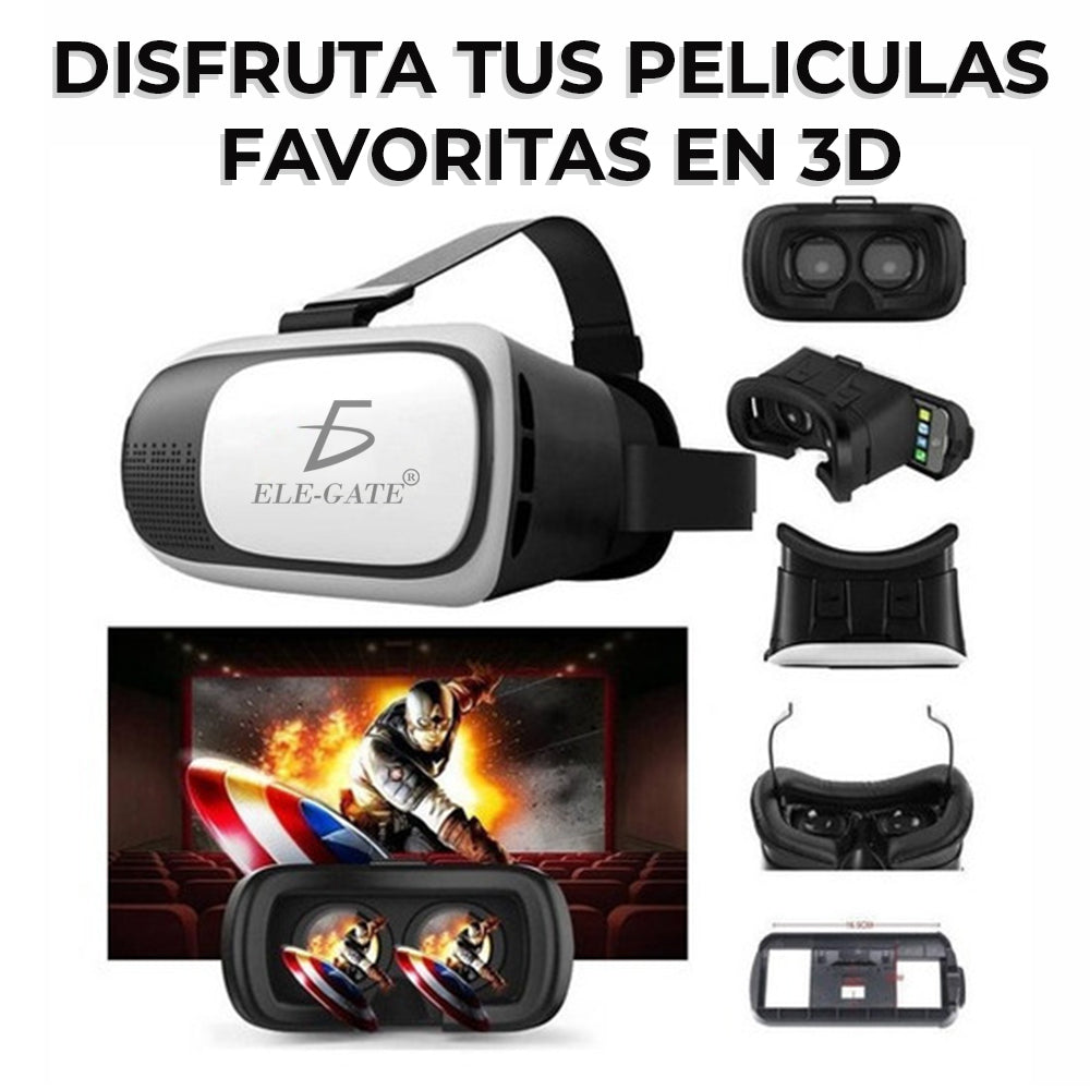 LENTES VR BOX DE REALIDAD VIRTUAL 3D